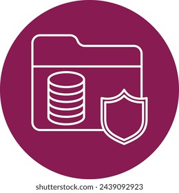 File Protection Icon Design For Personal And Commercial Use.