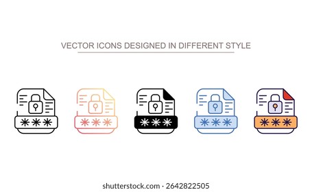 Ícone de proteção de arquivos design com ilustração de estoque de fundo branco