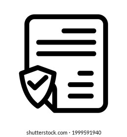 icono de protección de archivos o logotipo símbolo de signo aislado ilustración vectorial - iconos vectoriales de estilo negro de alta calidad
