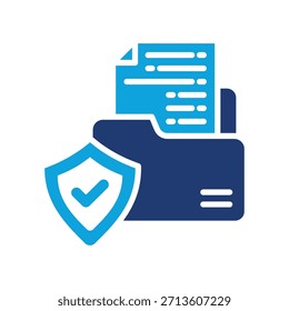 Dateischutz-Symbol - Gemischte Vektorgrafik