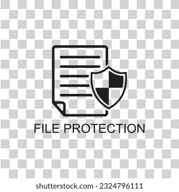 file protection icon , safety icon
