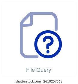 File Query and document icon concept