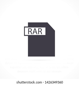 file rar vector icon 10 eps , Lorem ipsum Flat design
