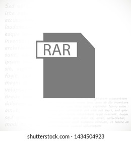 file rar vector icon 10 eps , Lorem ipsum Flat design