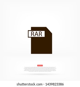 file rar vector icon 10 eps , Lorem ipsum Flat design
