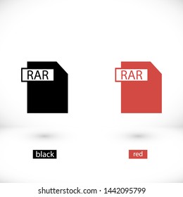 file rar vector icon 10 eps , Lorem ipsum Flat design