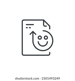 File Rating icon, vector illustration