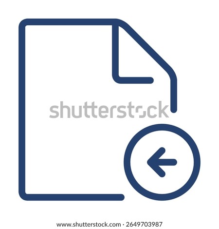 File recieve icon flat illustration outline logo