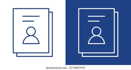 File Record Blue And White Icon Style Collection