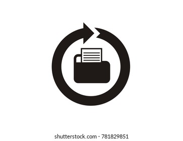 file recovery simple icon