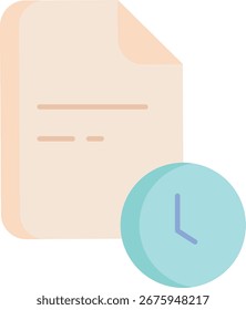 Recordatorio de archivo Diseño de icono plano