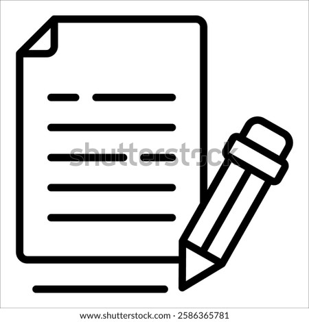 File Rename Icon Element For Design