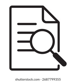 Icono de línea de investigación y Búsqueda de archivos
