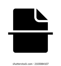 File Scan icon isolated on white background