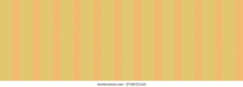Fundo de padrão sem emenda de arquivo, tecido têxtil vertical de tecido maduro. Linhas de vetor de textura de bobina listram na paleta de cores amarelas e laranja.