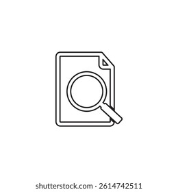 file search icon , analysis icon