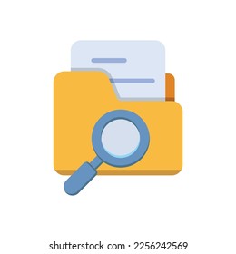 file search icon of color style design vector template