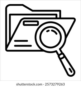 File Search Icon Element For Design