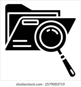 File Search Icon Element For Design