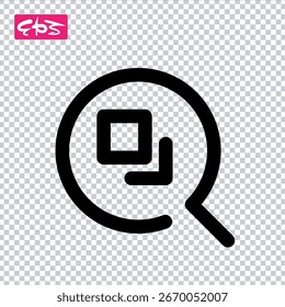 Icono de búsqueda de archivos, ícono de búsqueda, ícono de contenido de archivo, ícono de Vector de formato EPS archivo de ilustración
