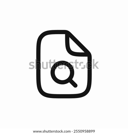 file search icon sign vector