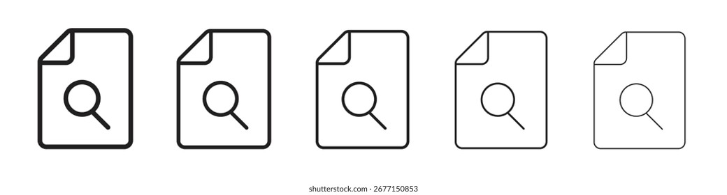 File search icon vector illustration isolated