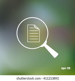 file search, sign, vector icon
