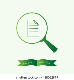 file search, sign, vector icon