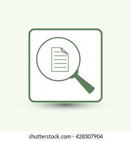 file search, sign, vector icon