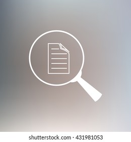 file search, sign, vector icon