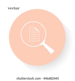 file search, sign, vector icon