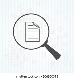 file search, sign, vector icon
