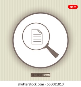 file search, sign, vector icon