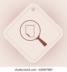 file search, sign, vector icon