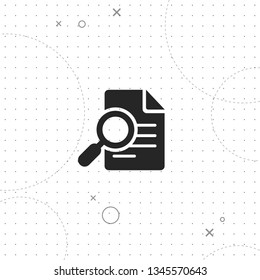 File Search, Vector Best Flat Icon On Texture Background , EPS 10