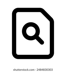 File searching icon design isolated on white background
