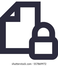 File Security Vector Icon