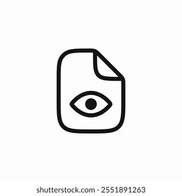 file seen eye icon sign vector