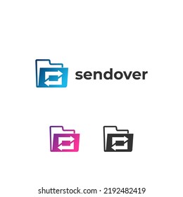 File send ,File forward Logo Template vector symbol