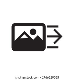 Icono de envío de archivo (ilustración vectorial)