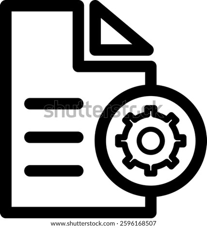 File Setting ICon Design Outline