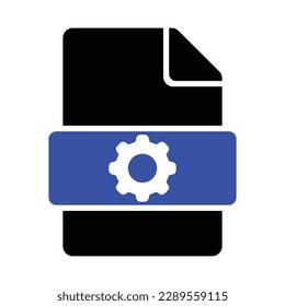 File Setting Icon, Vector Graphics