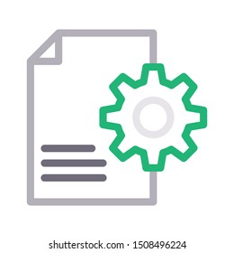 file setting thin line vector icon