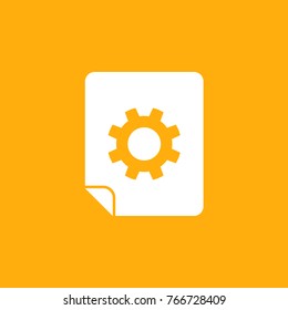 File Setting Vector Icon 