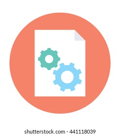 File Settings Vector Icon