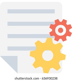 File Settings Vector Icon