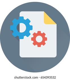 File Settings Vector Icon