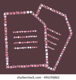 file shape vector design by color point