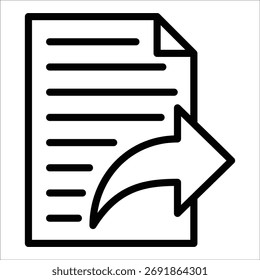 File Share Icon Element For Design