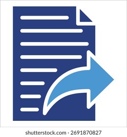 File Share Icon Element For Design